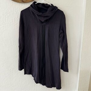 gr. dano purple Rayon Blend Bias Cut Asymmetric Hem Full Zip Jacket L